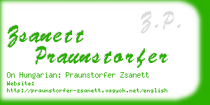 zsanett praunstorfer business card